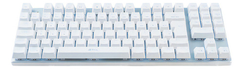 Teclado Gamer Aplus Tech Barakwhite Led Mecânico Switch Blue Cor de teclado Branco Idioma Português Brasil