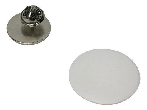 Pin Sublimable Plástico 2,6cm Con Base Metálica 20 Unidades