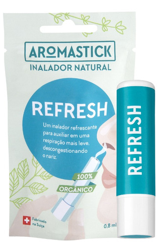 Aromaterapia Natural Aromastick Refresh Inalador Nasal