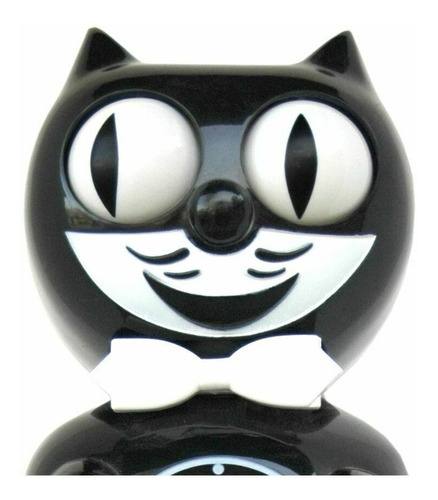 Reloj De Pared Kit Kat Clock Black - A Pedido_exkarg Negro