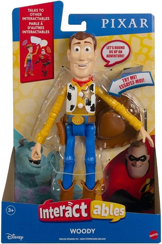 Figura Toy Story Interactables Woody En Español 