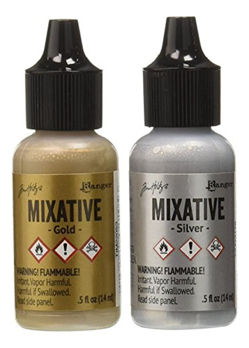 Ranger Tim21247 Adirondack Alcohol Ink Metallic Mixatives 1/