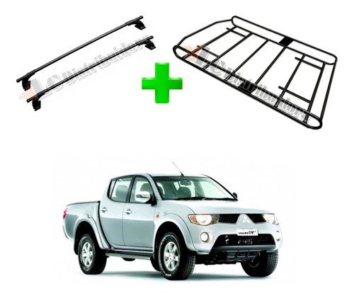 Barra Porta Equipaje Mitsubishi L200 09 A 2016 + Parrilla Dk