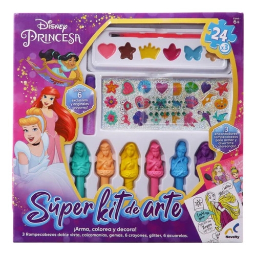 Rompecabezas Super Kit De Arte De Las Princesas Disney 
