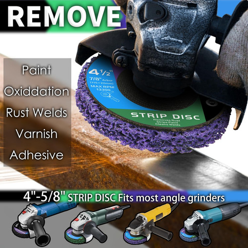 Disco Pulir Removedor Pintura Oxido 115mm Esmeril 6pcs