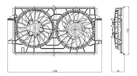 Cpp Doble Ventilador De Refrigeración Para ******* Chevrolet