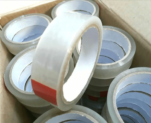Imagen 2 de 5 de Cinta De Embalar Transparente 24mm X 50mts (paq X6 Unid)