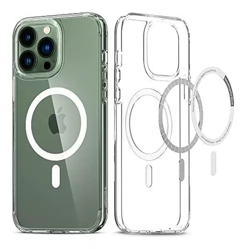 Spigen-funda protectora magnética transparente para IPhone 12, 13