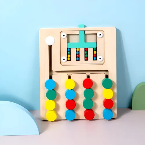 Juego Tablero Colores Encastre Figuras Logica Desarrollo