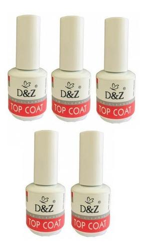 Kit 5 Top Coat Selante D&z Branquinho Do Poder Atacado Dz