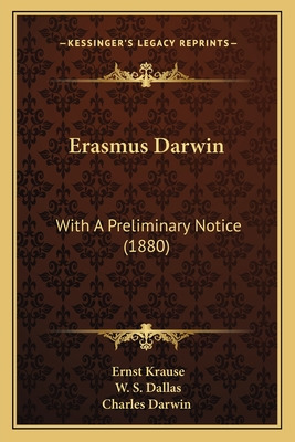 Libro Erasmus Darwin: With A Preliminary Notice (1880) - ...