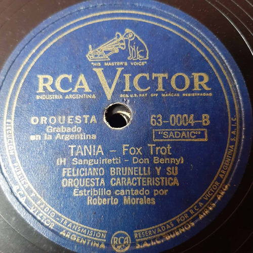 Pasta Feliciano Brunelli R Morales Rca Victor C194