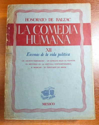 La Comedia Humana Tomo 12 Honorato De Balzac Colecc Malaga