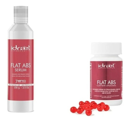 Kit X2 Flat Abs In Capsulas & Serum Electroporable Reductor