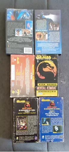 Leia) Lote 6 Vhs Mortal Kombat Filmes Clip Desenhos Ação Games, Filme e  Série Usado 75011213