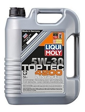 Aceite Liqui Moly Top Tec 4200 5w-30 5l Tecnología Sintetica
