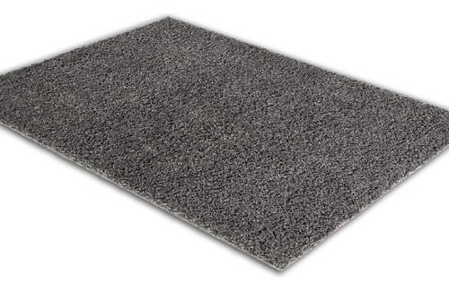 Tapete Shaggy Antiderrapante P. Alto Macio 2,00x2,50 Studio Cor Mescla Cinza