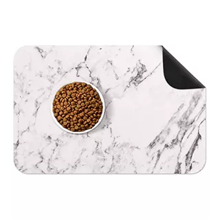 Pet Food Mat, Dog Food Mat With Super Absorbent, Non-sl...