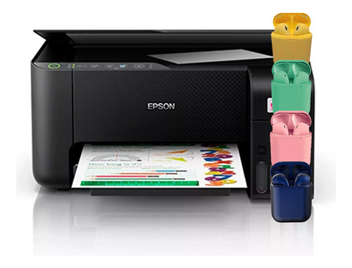 Impresora A Color Multifunción Epson Ecotank L3250 Wifi + Au