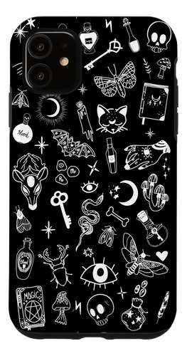 iPhone 11 Negro Gótico Culto Witchy Witchc B08pytdx2k_300324