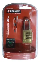 Comprar Candado Metálico Hermex De Combinación Maletas Mochilas Etc