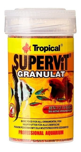 Supervit Alimento En Gránulos Para Acuarios Tropicales 55gr