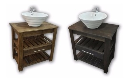 Combo Set Completo Bacha Loza Griferia Vanitory 80cm Baño !!