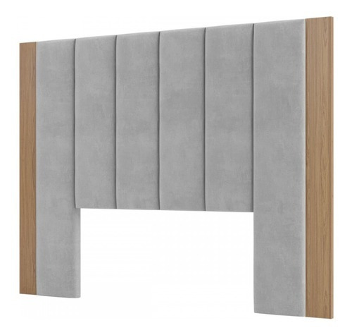 Cabeceira Casal Estofada 100% Mdf Freijo/liso Tw194 - Dalla