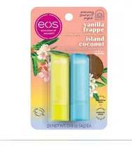 Comprar Eos Pack Duo Bálsamos Labiales Coco Vainilla Island Coconut