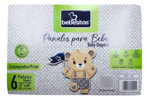 Pañal De Tela De 6 Pack
