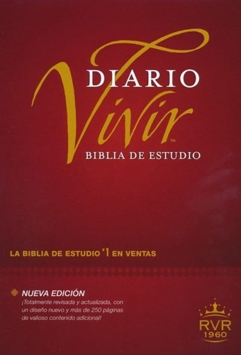Biblia De Estudio  Diario Vivir - Tapa Dura - Rv 1960