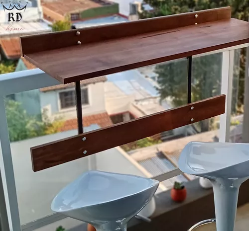  Mesa plegable para balcón, mesa de barra para colgar