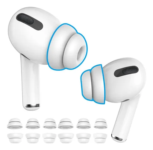 Almohadillas Para Auriculares AirPods Pro, 6 Pares/blancos