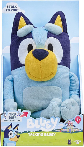 Peluche Bluey - Talking Bluey - 9 Frases En Ingles - 30 Cm