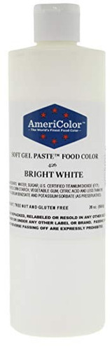 Alimentos Para Colorear Americolor - Blanco Gel Suave Brilla