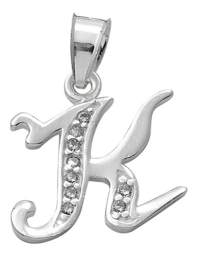 Imagen 11 de 23 de Dije De Iniciales En Plata Con Zirconias 0.925 Mod. 334-356