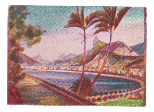 1946 Figurita Vista De Rio De Janeiro Unica Album Uruguay 