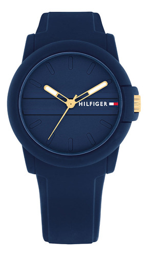 Reloj Tommy Hilfiger Para Mujer De Silicona Azul 1782692