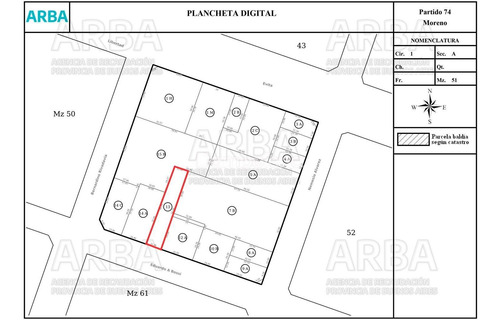 Imagen 9 de 9 de Terreno Fraccion En Venta Ubicado En Moreno, G.b.a. Zona Oeste