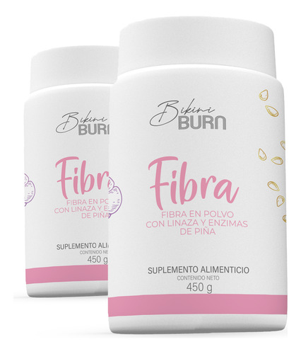 Fibra 2x | Bikini Burn Linaza Dorada, Nopal, Enzimas De Piña Piña