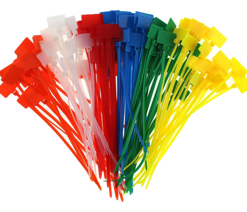 Marcadores De Cables De Nailon De 7 Colores, 250 Unidades, E