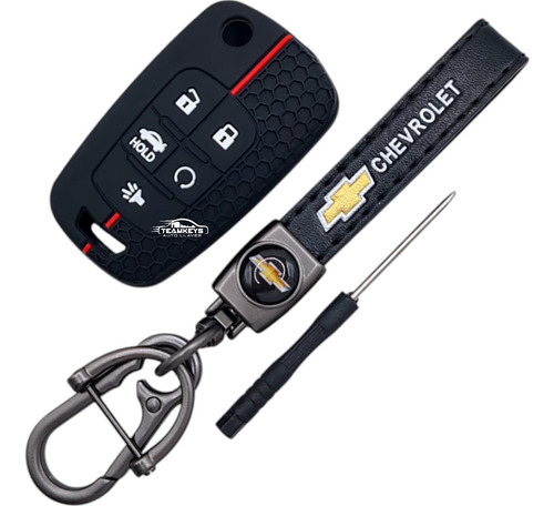 Funda Llave Chevrolet Camaro Equinox Malibu 5 Boton Correa