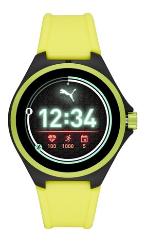 Reloj Smartwatch Unisex Puma Varios Color De La Correa Verde