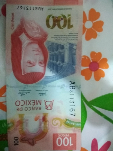 Billete De 100 Pesos Nuevo Serie Ab 