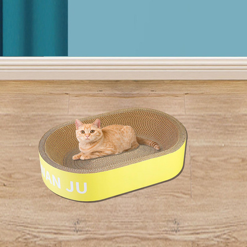 Rascador Para Gatos, Cama Ovalada, Salón, Resistente, M