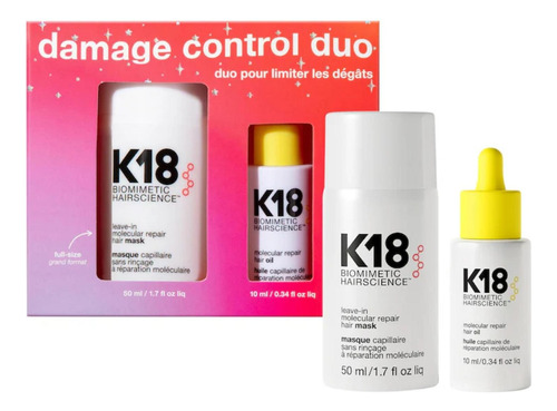 Duo Set Control De Daños K18 Biomimetic Hairscience