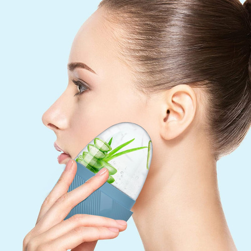 Rodillo Silicón Hielo Para Masaje Facial Reutilizable Cuidad