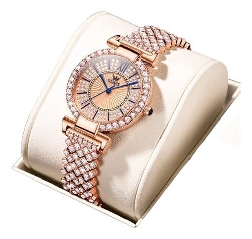 Reloj De Pulsera De Cuarzo Con Diamantes Para Mujer