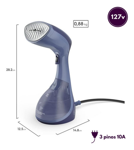 Vaporizador Passadeira Dobrável Roupa No Cabide Eps10 127v