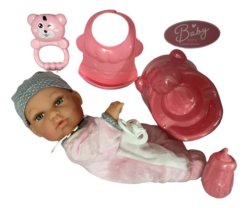 Muñeca Bebe + Accesorios Juguete Niña